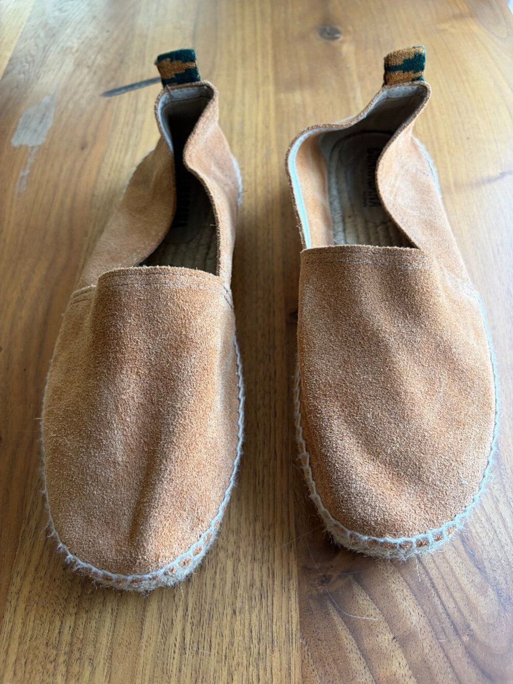 Guanabana Men’s EU 43 Tan Suede Espadrilles Slip On Shoes